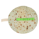 Cosmetic Makeup Brushes Storage Imitation Pancake Pizza Stationery Rolled Bag OZ