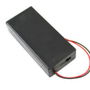 Plastic 18650 Battery Storage Case Box Holder with Wire Leads Storage Case