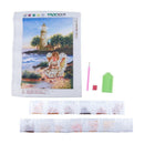 5D DIY Diamond Painting Cross Stitch Decor, Lighthouse Little Angel