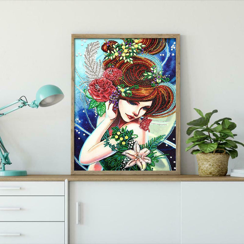 5D DIY Special Shaped Diamond Painting Beauty Cross Stitch Mosaic Craft Kit