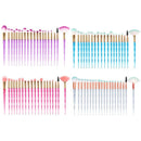 20Pcs/Set Professional Complete Diamond Beauty Makeup Brushes Eyebrow Eyesh S3Q9