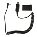 DR-E15(LP-E12) DC Coupler Dummy Battery + PS700 USB Power Adapter Cable for
