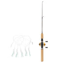 Lightweight Ice Fishing Rod and Reel Combo Travel Fishing Pole Line Hook - M