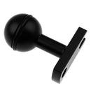 2Pcs Black 1.6" x 0.6" Base Adapter with 1" Ball For Underwater Diving