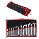 12Pcs 8mm-19mm Combination Spanner Set Professional Ratchet Wrench Tool for