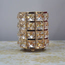Decorative Crystal Jar Bottle For Dresser Rock Crystal Pen Container Orname