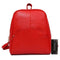 Korean Casual Backpack Women PU Leather Bag Shoulder Bag Girls Handbag(Red)