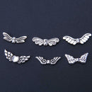 60pcs Butterfly Angel Wings DIY Decor Charm Jewelry Pendant Chain Necklace