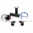Hand Grips Kill Switch Twist Throttle Cable Brake Levers for 47/49cc Pocket