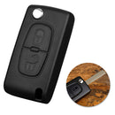 for Citroen Key Shell Folding Remote Control Replacement Shell Buttons Slotted