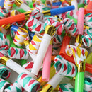 20 PCS PARTY BLOWERS BLOWOUTS BIRTHDAY LOOT BAG FILLER NOISE FOIL Rainbow Decors