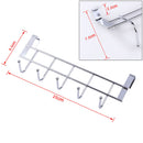 Stainless Steel Bathroom Kitchen Organizer Hanger Hooks with 5-Hook