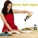 2Pcs/Set 9/17Oz Olive Oil Dispenser Bottle Set Oil Vinegar Cruet with Drip- B8X6