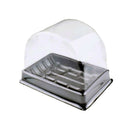50x Clear Plastic Cupcake Packaging Box Cake Square Wedding Favors Box Gift Box