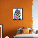 5D DIY Diamond Painting Colored Cat Full Square Rhinestone Picture Handwork
