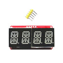 4 Pcs 0.54" 4 Digit Segment Tube LED Display Module for Arduino I2C Matrix