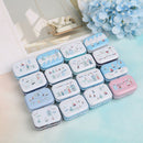 Mini tin trinket jewelry coin box tinplate storage case small-rectangular Be- Gw