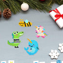 DIY Full Drill Round Cartoon Animal Diamond Painting Xmas Children Stickers