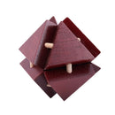 Wooden Triple-cornered Lock Smooth and Slick Lock Logic Puzzle Burr Puzzles I7C8