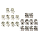 20 Pack Brass Invisible Magnetic Snap Button Clasp Sew on DIY Craft Closure