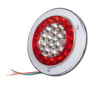 6.6" Round Red/Amber 56LED Truck Trailer Brake Stop Turn Signal Tail LightsB Hn