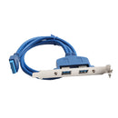 USB3.0 Back Panel Expansion Bracket To 20-Pin Header Motherboard Cable