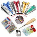 60x Bias Tape Maker Kit Set for Sewing Quilting Awl & Binder Foot Case ToolT Bj