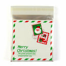 100pcs Candy bags Cute bag Pattern of Santa Claus Bag pouch for candy biscu X5J7