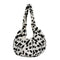 Fashion Pleated Dumplings Women Handbags Cow Printed Big Capacity Messenger Bags