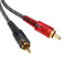 1pc 27cm 1 RCA Female to 2 RCA Male Splitter Cable for Car Audio System
