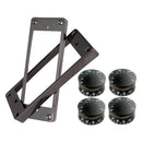 2pcs Humbucker Pickup Surround Rings&4pcs Guitar Control Knobs for Les Paul
