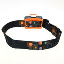 300LM Mini Super Bright Headlight R3 + 2 LED 4 mode white orange