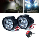 Universal Led Motorbike Bicycle Headlight with Switch Dirt Bike Head Light