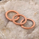 10mmx14mmx1.5mm Copper Crush Washer Flat Ring Gasket Fitting 20 Pcs M3E5