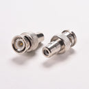 2 X BNC Male Plug to RCA Female Jack Coax Cable CCTV Video Adapter Connector Bj