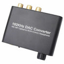 192kHz DAC Fiber Coaxial Converter 5.1 HD Digital Audio Decoder Support AC- F8I5