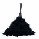 1pc Fashion Turkey Feather Duster with Black Plastic Handle Cleaning Tool(b