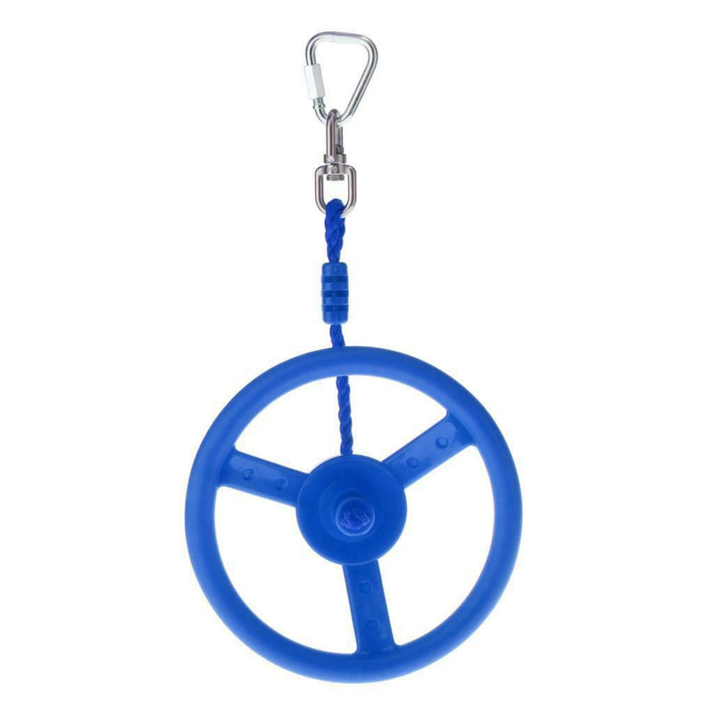 Plastic Steering Wheel for Climbing Frames, Treehouse, Swingset Part blue