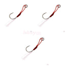 9Pcs Assist Hooks Stainless Steel Jigging Fishing Hook with Line 10#/13#/15#