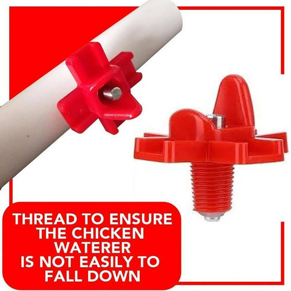 10Pack Horizontal Chicken Nipples Waterer Horizontal Chicken Waterers