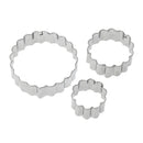 3pcs/set Carnation Flower Mold Fondant Cookie Cutter Stainless Steel Tools