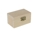 DIY Unfinished Wooden Box, Treasure Case for Jewelry Makeup Trinkets, Home