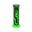 2pcs Green Flame Soft TPR Universal Motorcycle Bicycle Handlebar Hand Grips