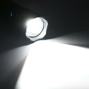Metal Telescopic LED Flashlight Zoom Torch Light For Camping USB Power Display