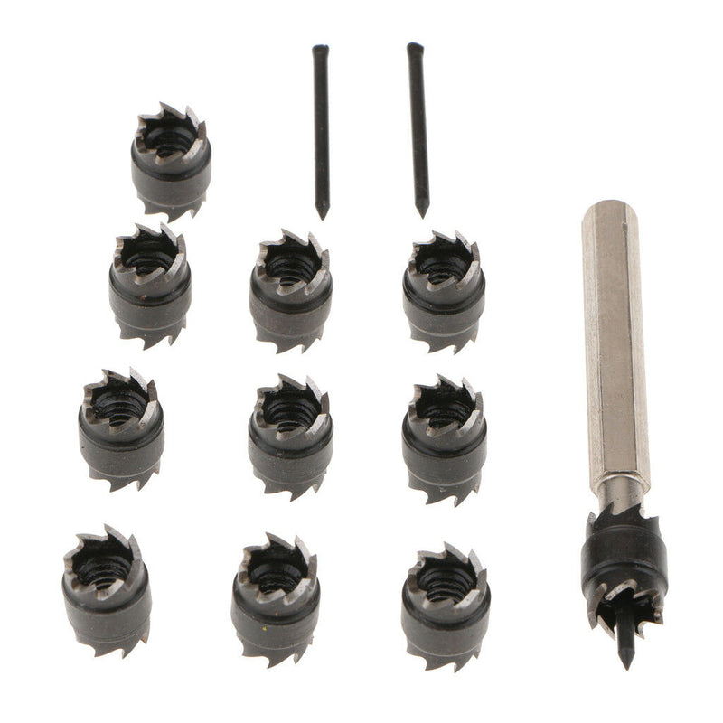 13pcs Double Sided 3/8in Spot Weld Cutter HSS Drill Bit Remover Cut Tool New