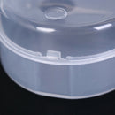 1pc dental box denture teeth storage case mouth guard container 6.4x6.5x3.5cm M&