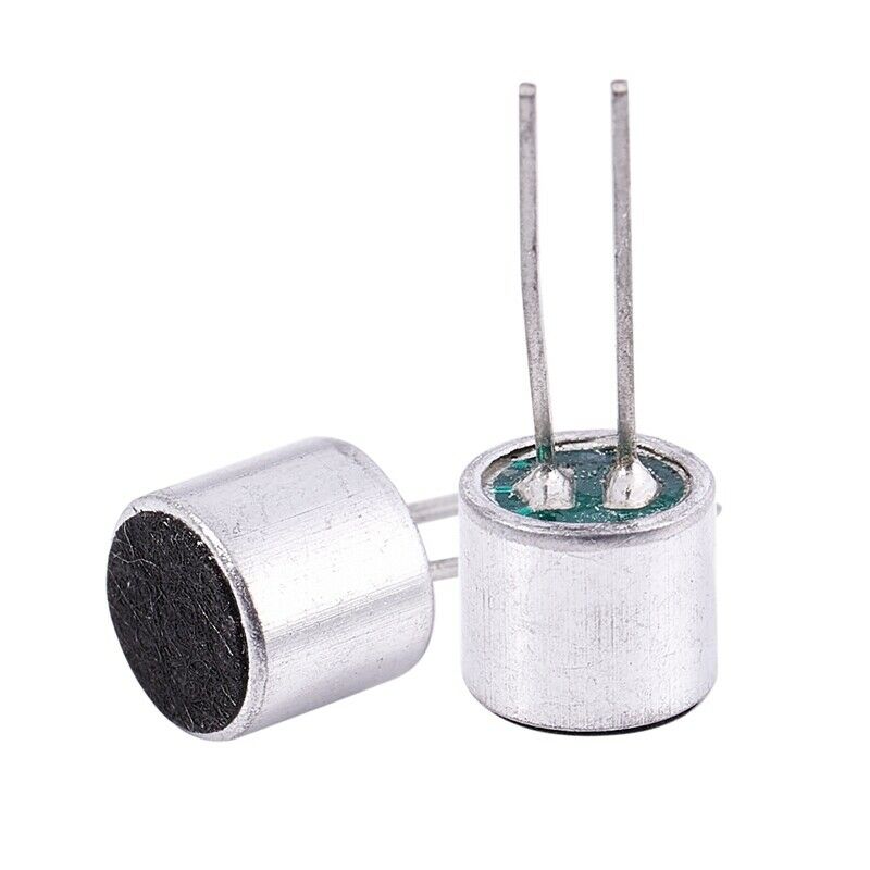 30Pcs Electret Microphone Inserts 6050 with PCB Pins Condenser