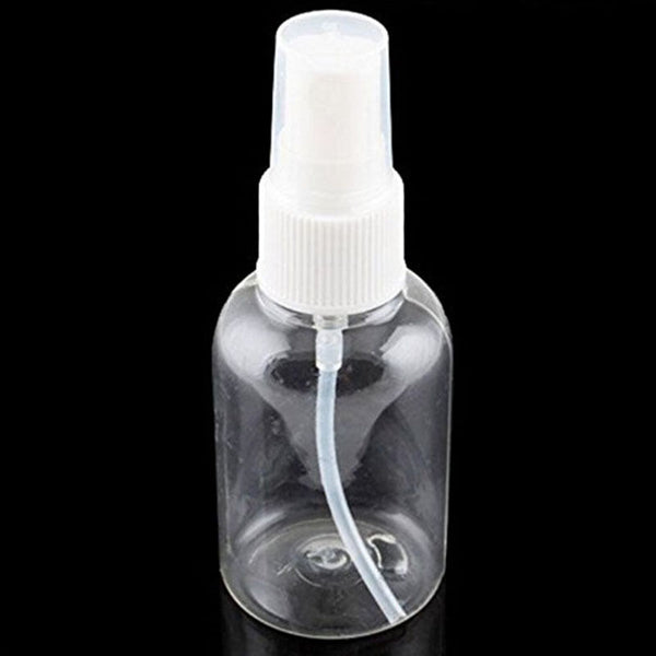 5Pcs Clear 50ml Empty Spray Bottle Travel Transparent Plastic Perfume Atomize TE