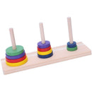 Wooden Colorful Ten-storey Tower of Logic Puzzle Brain Teaser Intellectual