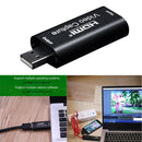 HDMI to USB Video Capture Card HD Grabber Game / Video Live Streaming Black